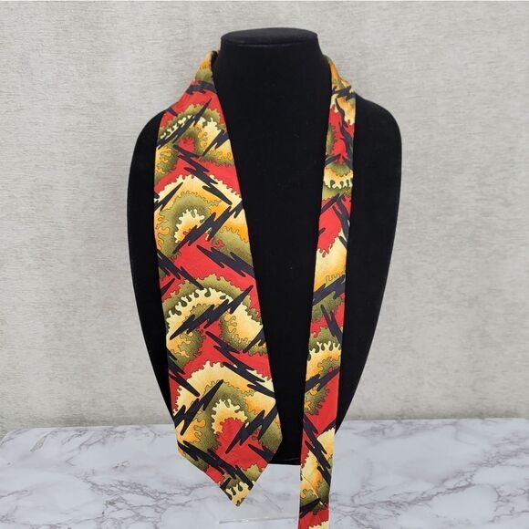 Greatful Dead Back Drop First Set Vintage 90's Silk Necktie Men's Tie - Picture 1 of 10